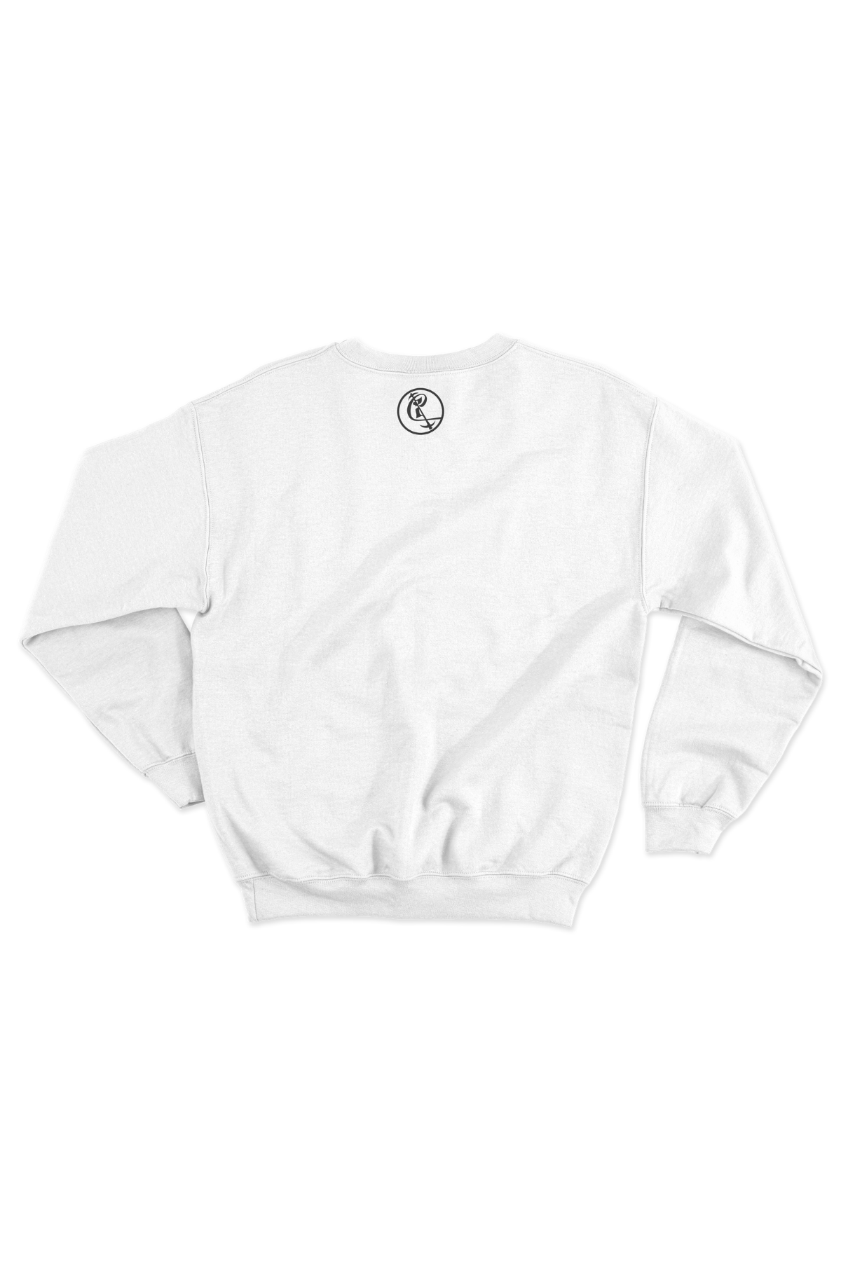 White Cultivate Suede Logo Sweatshirt