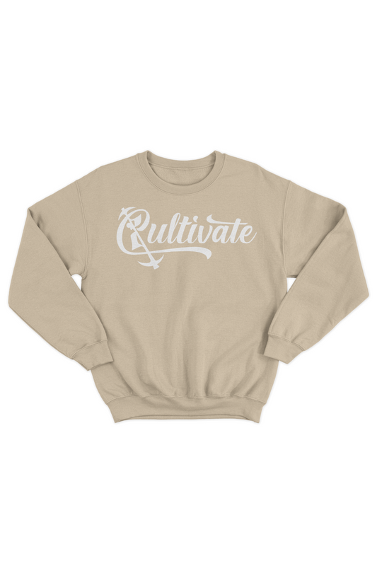 Sandy Brown Cultivate Suede Logo Sweatshirt