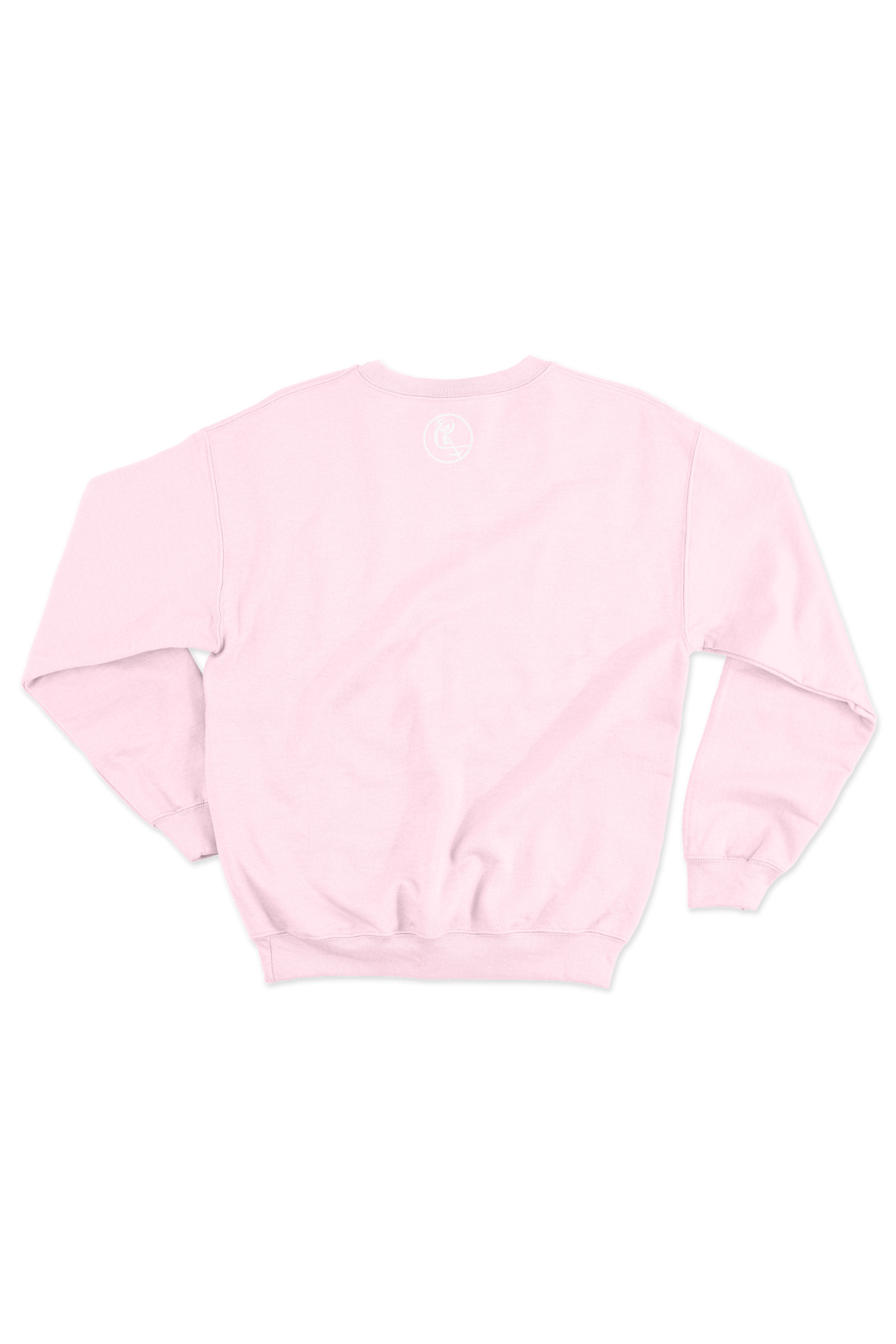 Pastel Pink Cultivate Suede Logo Sweatshirt