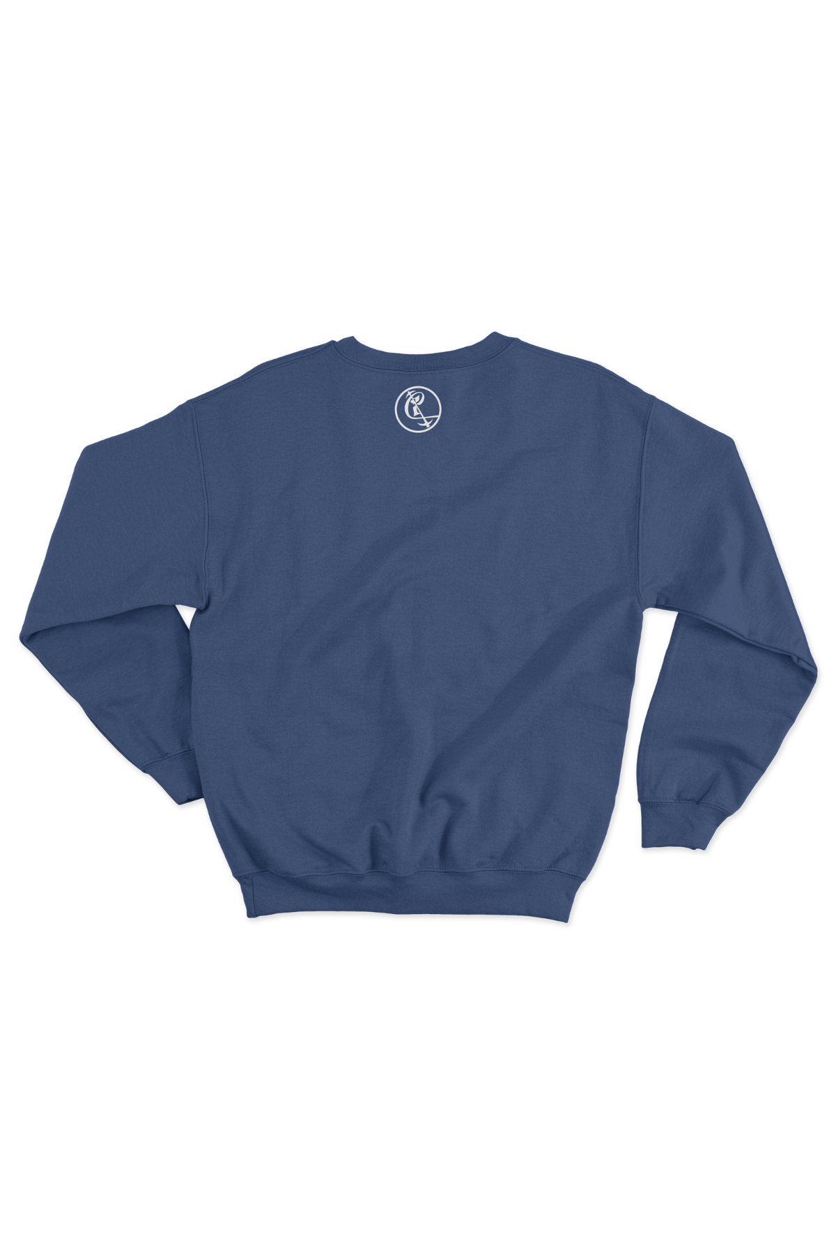 Navy Blue Cultivate Suede Logo Sweatshirt