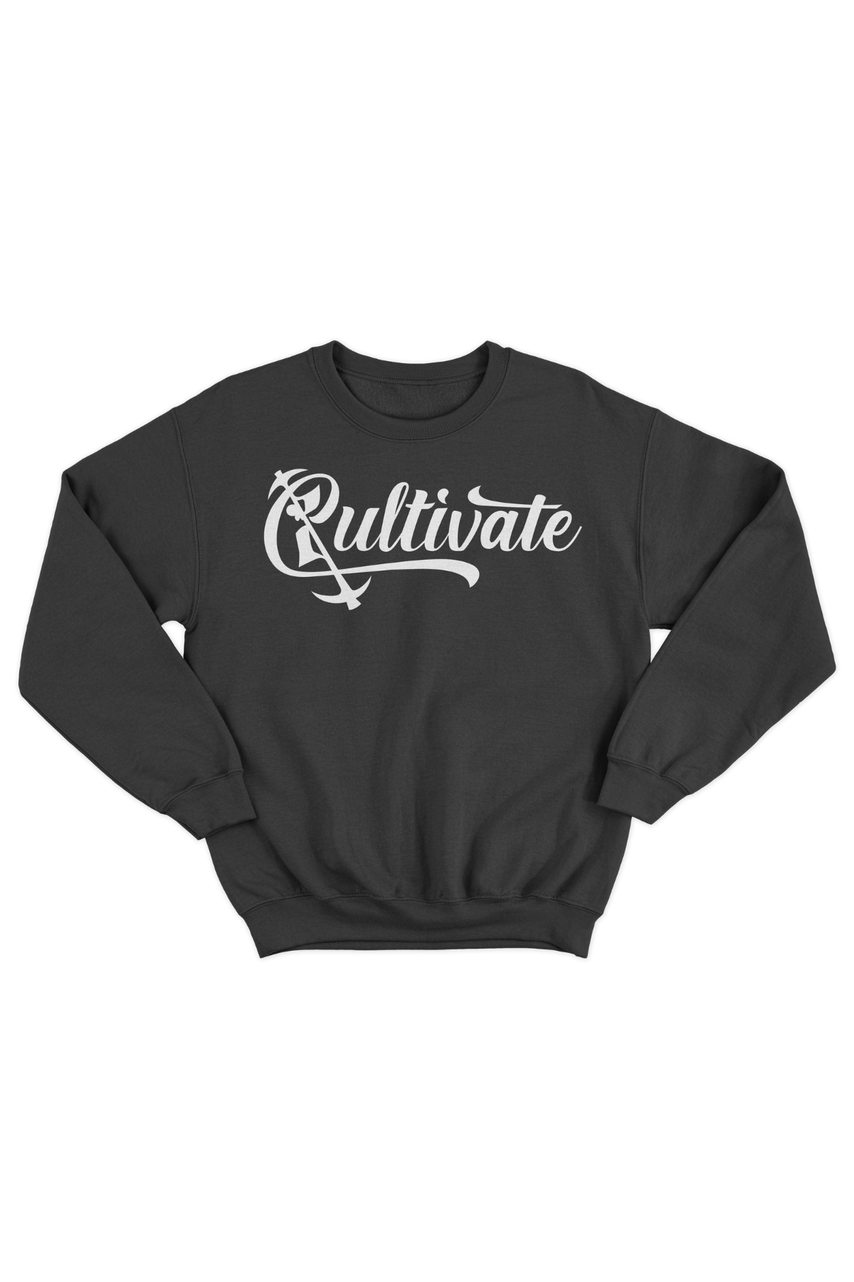 Black Cultivate Suede Logo Sweatshirt