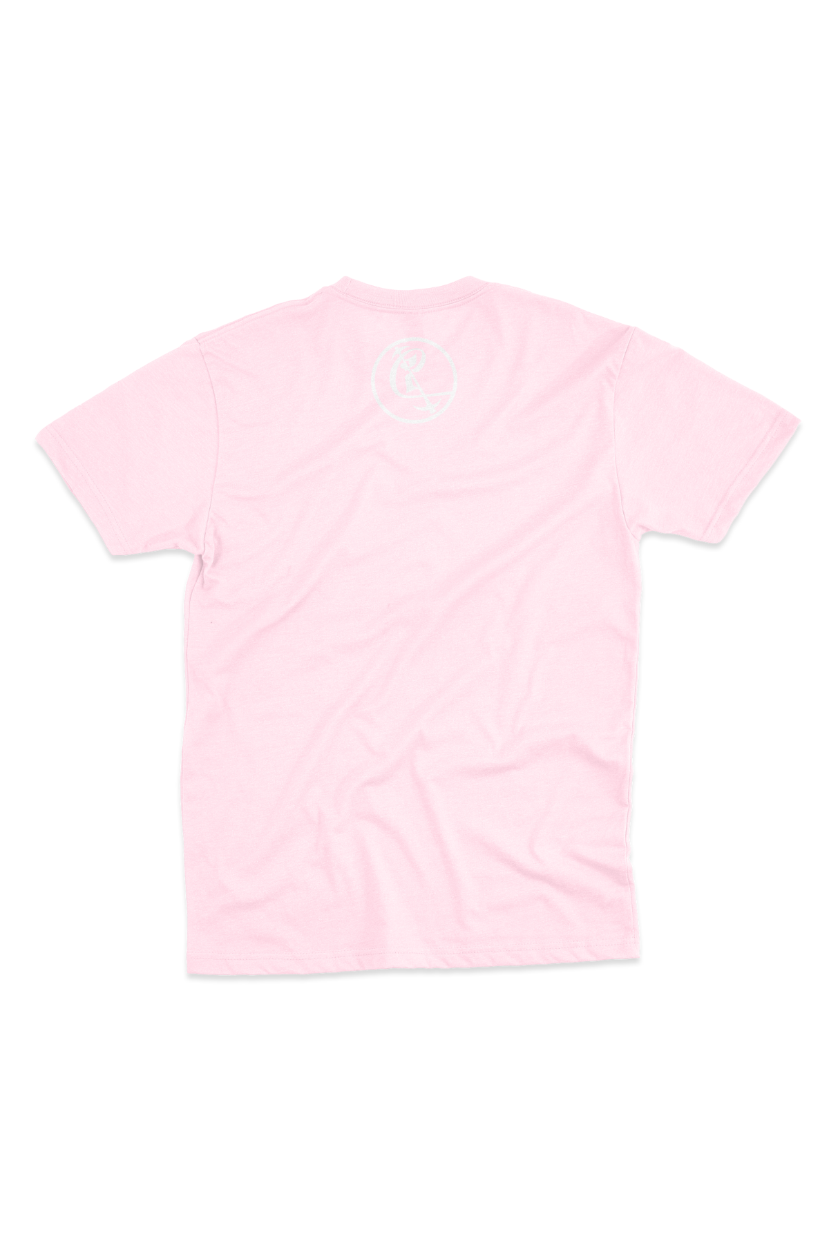 Pastel Pink Cultivate Suede Logo T-shirt