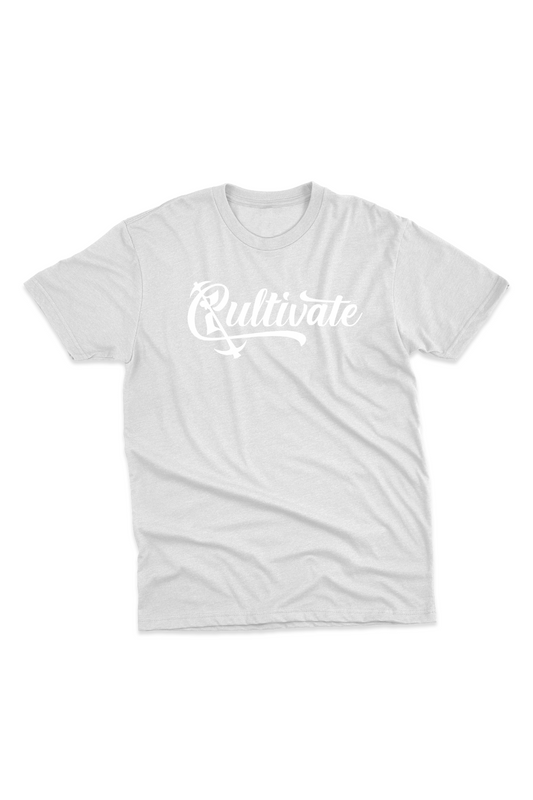 Heather Grey Cultivate Suede Logo T-shirt