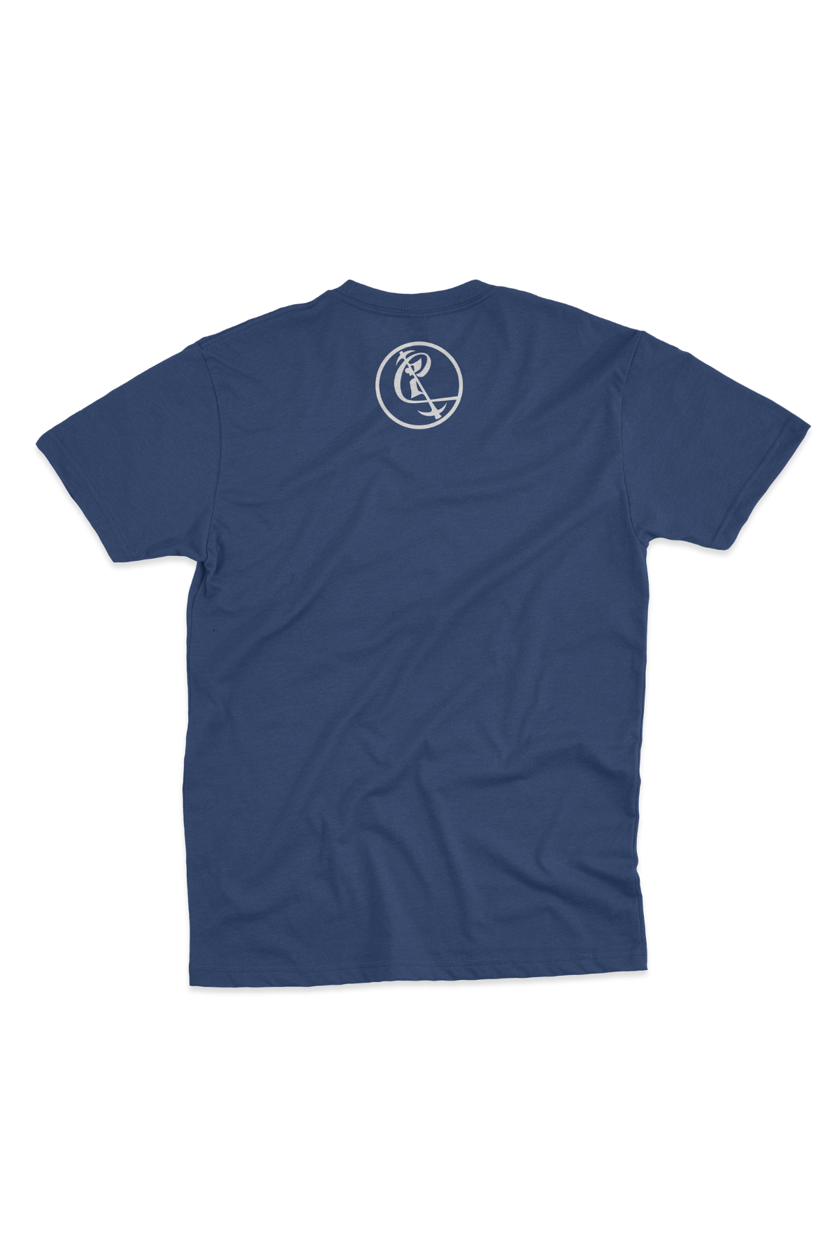 Navy Blue Cultivate Suede Logo T-shirt