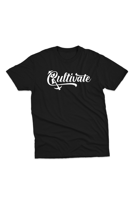 Black Cultivate Suede Logo T-shirt